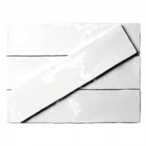 Catalina White 3 in. x 12 in. x 8 mm Ceramic Floor and Wall Subway Tile (4 Tiles Per Unit)