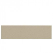 Colour Scheme Urban Putty Solid 3 in. x 12 in. Porcelain Bullnose Floor and Wall Tile