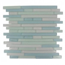 Temple Coast 12 in. x 12 in. x 8 mm Glass Mosaic Floor and Wall Tile