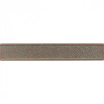 Castle Metals Aged Copper 2 in. x 12 in. Metal Composite Hammered Border Trim Wall Tile