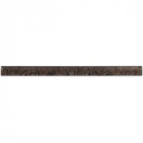 Rust 3/4 in. x 6 in. Glass Pencil Liner Trim Wall Tile