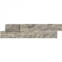 Trevi Gray Ledger Panel 6 in. x 24 in. Natural Travertine Wall Tile (10 cases / 60 sq. ft. / pallet)