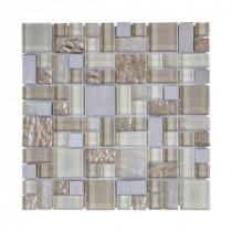 Royal Glaze 11.875 x 11.875 Glass/Metal Mosaic Wall Tile