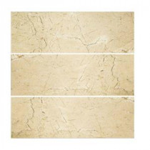 Creama 4 in. x 12 in. Polished Marfil Wall Tile (3-Pack)