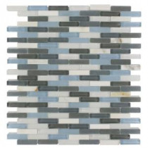 Cleveland Shannon Mini Brick 10 in. x 11 in. x 8 mm Mixed Materials Mosaic Floor and Wall Tile