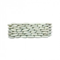 Standing Pebbles Statuary 4 in. x 12 in. x 15.8 - 19.05 mm Stone Pebble Mesh-Mounted Mosaic Wall Tile (6 sq. ft. / case)