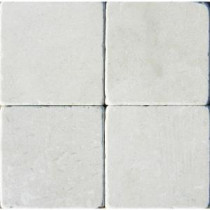 Crema Marfil 4 in. x 4 in. Tumbled Marble Floor and Wall Tile (1 sq. ft. / case)