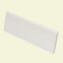 Bright White Ice 2 in. x 6 in. Ceramic Surface Bullnose Wall Tile