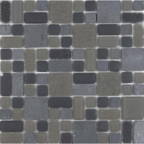 No Ka 'Oi Haleakala-Hal420 Stone And Glass Blend 12 in. x 12 in. Mesh Mounted Floor & Wall Tile (5 sq. ft. / case)