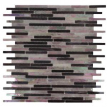 Matchstix Stir Crazy 10 in. x 11 in. x 8 mm Glass Mosaic Floor and Wall Tile