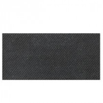 Identity Twilight Black Fabric 6 in. x 12 in. Porcelain Cove Base Floor and Wall Tile
