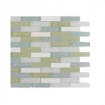 Cleveland Berkeley Mini Brick 3 in. x 6 in. x 8 mm Mixed Materials Mosaic Floor and Wall Tile Sample