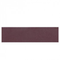 Colour Scheme Berry Solid 3 in. x 12 in. Porcelain Bullnose Floor and Wall Tile