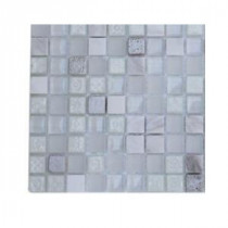 Aztec Art Flour Storm Glass Tile - 3 in. x 6 in. x 8 mm Tile Sample