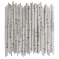 Windsor Random Wooden Beige 12 in. x 12 in. x 8 mm Marble Floor and Wall Tile