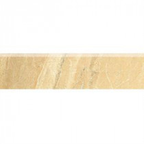 Ayers Rock Golden Ground 3 in. x 13 in. Glazed Porcelain Bullnose Floor and Wall Tile