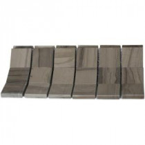 Sample of Athens Gray 2X2 Honed Marble Tile - 3 in. x 6 in. Tile Sample