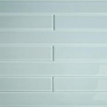 Contempo Vista Seafoam Green 2 in. x 16 in. x 8 mm Polished Subway Glass Wall Tile
