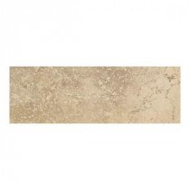 Canaletto Giallo 3 in. x 13 in. Porcelain Bullnose Floor and Wall Tile