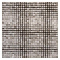 Haisa Marble Light Micro 12 in. x 12 in. x 6.35 mm Marble Mesh-Mounted Mosaic Wall Tile (10 sq. ft. / case)