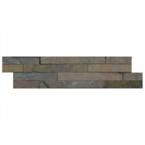 Multi Classic Ledger Panel 6 in. x 24 in. Natural Slate Wall Tile (10 cases / 40 sq. ft. / pallet)