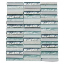 Avalanche 12 in. x 12 in. x 8 mm Mixed Materials Mosaic Floor and Wall Tile