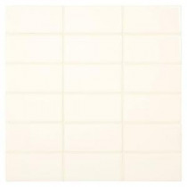 Prologue Superior White 12 in. x 12 in. x 6 mm Glazed Ceramic Mosaic Tile