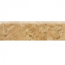 Heathland Amber 3 in. x 12 in. Glazed Ceramic Bullnose Floor and Wall Tile