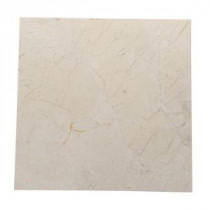 Natural Stone Collection Crema Marfil 12 in. x 12 in. Marble Floor and Wall Tile (10 sq. ft. / case)