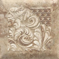 Del Monoco Tatiana Noce 6-1/2 in. x 6-1/2 in. Glazed Porcelain Decorative Accent Floor and Wall Tile