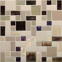 Coastal Keystones Sunset Cove Random Joint 12 in. x 12 in. x 6 mm Glass Mosaic Floor and Wall Tile