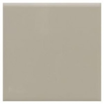 Semi-Gloss Architectural Gray 4-1/4 in. x 4-1/4 in. Ceramic Bullnose Wall Tile