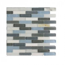 Cleveland Shannon Mini Brick 3 in. x 6 in. x 8 mm Mixed Materials Mosaic Floor and Wall Tile Sample