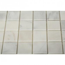 Sample of Asian Statuary 2X2 Honed Marble Tile - 3 in. x 6 in. Tile Sample