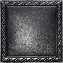 Ion Metals Antique Nickel 4-1/4 in. x 4-1/4 in. Composite of Metal Ceramic and Polymer Rope Accent Tile