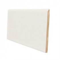 Color Collection Matte Bone 3 in. x 6 in. Ceramic Surface Bullnose Wall Tile