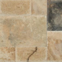 Imperium Pattern Honed-Unfilled-Chipped Travertine Floor and Wall Tile (5 kits / 80 sq. ft. / pallet)