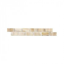 San Michele Dorato 2 in. x 12 in. Glazed Porcelain Floor Decorative Accent Floor and Wall Tile