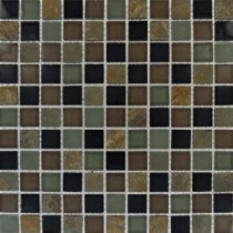 California Gold 12 in. x 12 in. x 8 mm Glass Stone Mesh-Mounted Mosaic Tile