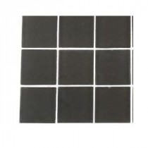 Contempo Smoke Gray Frosted Glass Tile - 3 in. x 6 in. x 8 mm Tile Sample