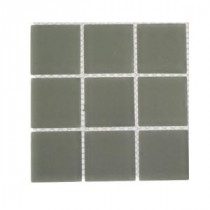 Contempo Natural White Frosted Glass Tile - 3 in. x 6 in. x 8 mm Tile Sample