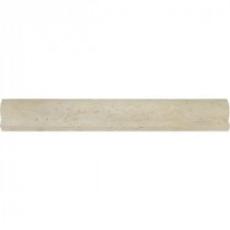 Colisseum 2 in. x 12 in. Rail Molding Honed Travertine Wall Tile (10 ln. ft. / case)