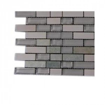 Victoria Falls Glass Mosaic Floor and Wall Tile - 3 in. x 6 in. x 8 mm Tile Sample