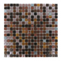 Capriccio Campobasso 12 in. x 12 in. x 8 mm Glass Mosaic Floor and Wall Tile