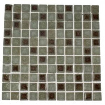 Roman Selection Basilica 11.25 in. x 11.25 in. x 8 mm Glass Mosaic Floor and Wall Tile