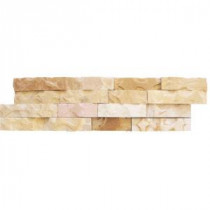 Fossil Rustic Ledger Panel 6 in. x 24 in. Natural Quartzite Wall Tile (10 cases / 40 sq. ft. / pallet)
