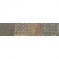 Ayers Rock Rustic Remnant 3 in. x 13 in. Glazed Porcelain Decorative Accent Floor and Wall Tile