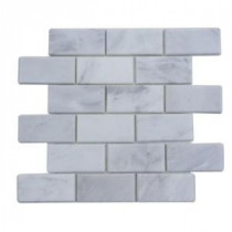 Oriental 12 in. x 12 in. x 8 mm Marble Mosaic Floor and Wall Tile