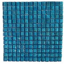 Latin Beryl Square Glass Floor and Wall Tile - 3 in. x 6 in. Tile Sample