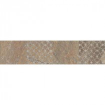 Ayers Rock Bronzed Beacon 3 in. x 13 in. Glazed Porcelain Decorative Accent Floor and Wall Tile